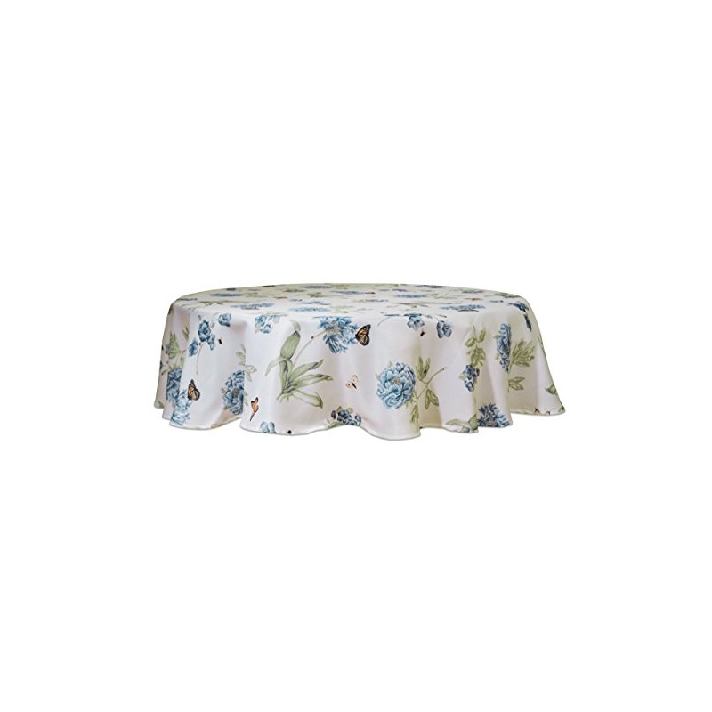 Lenox 7404070RNDBLU Butterfly Meadow Blue 70" Round Tablecloth