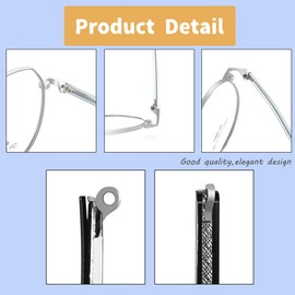 UPIONIC Glasses Replacement Temple, Eyeglass Arms Legs, Glasses Repair Kit Universal Eyeglasses Replacement with Screws(Rose gold)