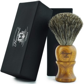 Haryali London BRAND NEW - 100% PURE BADGER HAIR SHAVING BRUSH - Rose Wood Wooden Brush