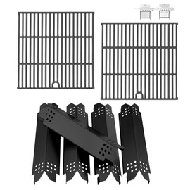BBQration Replacement Parts for Nexgrill 5 Burner 720-1046 720-1046A, Cooking Grate and Heat Shield Kit for Nexgrill 720-1046 Grill Parts 720-1046A for Nexgrill Replacement Parts 5 Burner