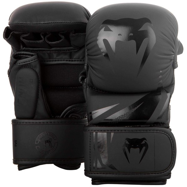 Venum Unisex Challenger 3.0 Mma Sparring Gloves, Black/Black, M EU