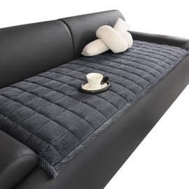 HAOYONG Couch Covers for Dogs Washable, Non Slip Fuzzy Durable Couch Covers for Loveseat Sofa Pet Friendly Furniture Protector Covers Dog Mat for Couches (Dark Gray, 27.6"×59.1")
