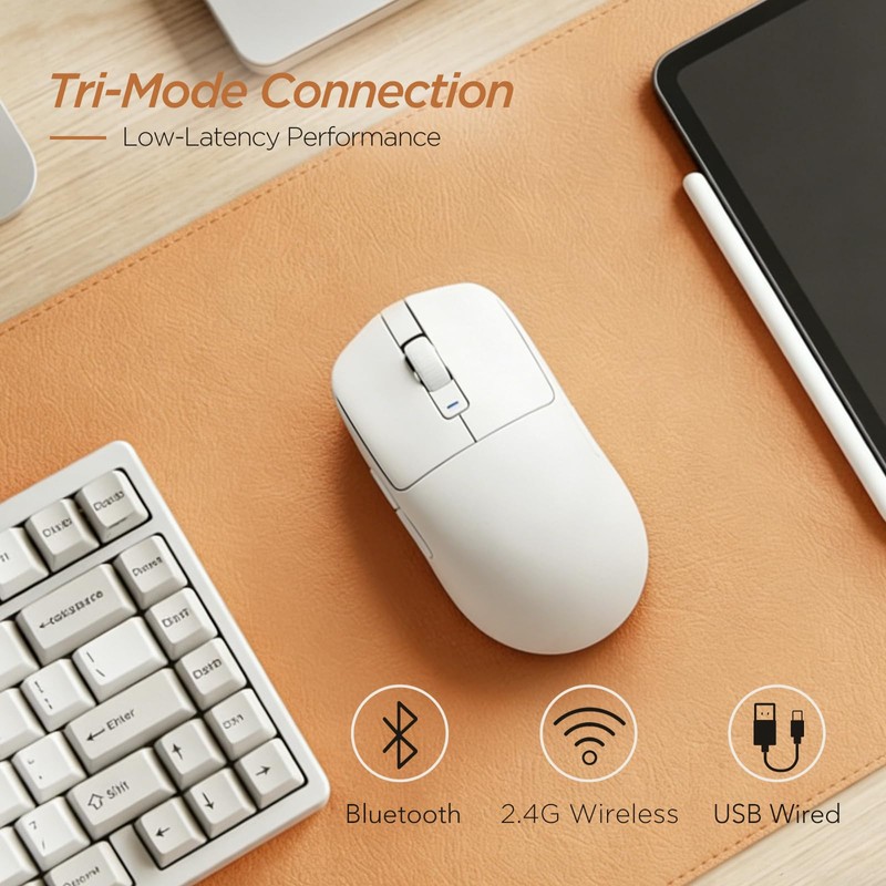 RK ROYAL KLUDGE RK MO3 Wireless Gaming Mouse, 48g Lightweight
