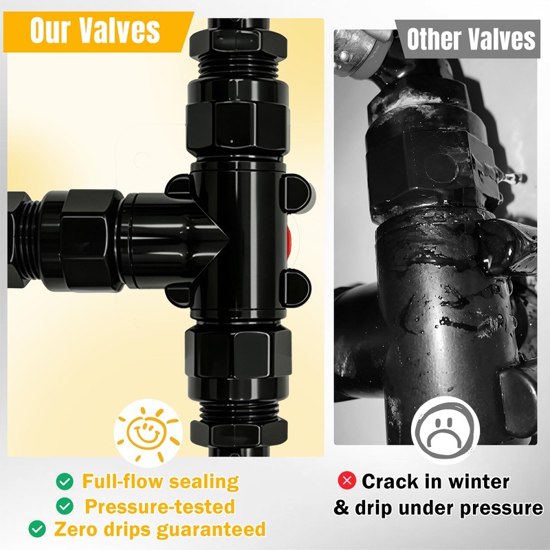 RV Hot Water Heater Bypass Diverter Valve 94228 Leak-Resistant