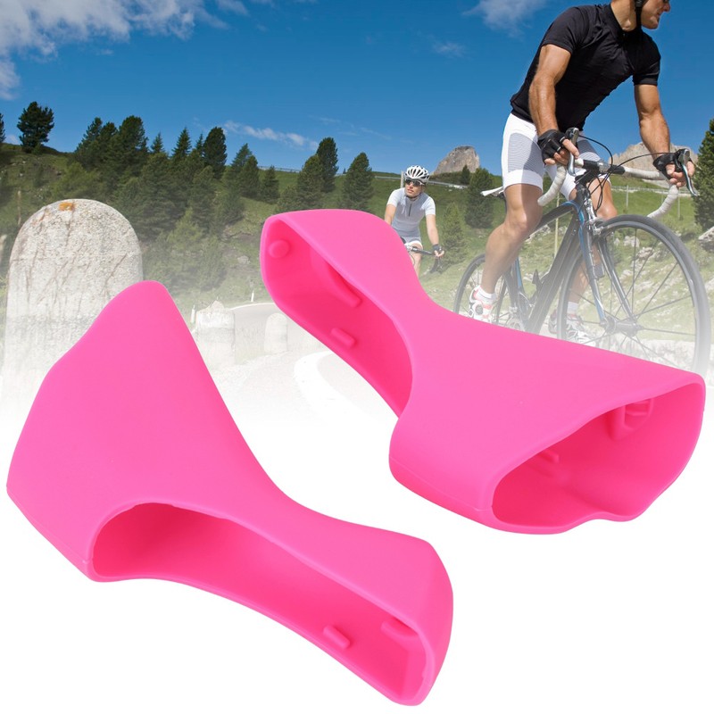 A Pair Silicone Road Bicycle Handlebar Protective Cover Comfortable Grips