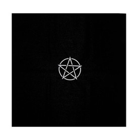 jojofuny 1 pieza Scrying Star Home - Mesa de altar espiritual con pentáculo para cama de adivinación, tapiz gótico Wicca, tarot de franela, decoración cuadrada puntiaguda, accesorios de pentagrama