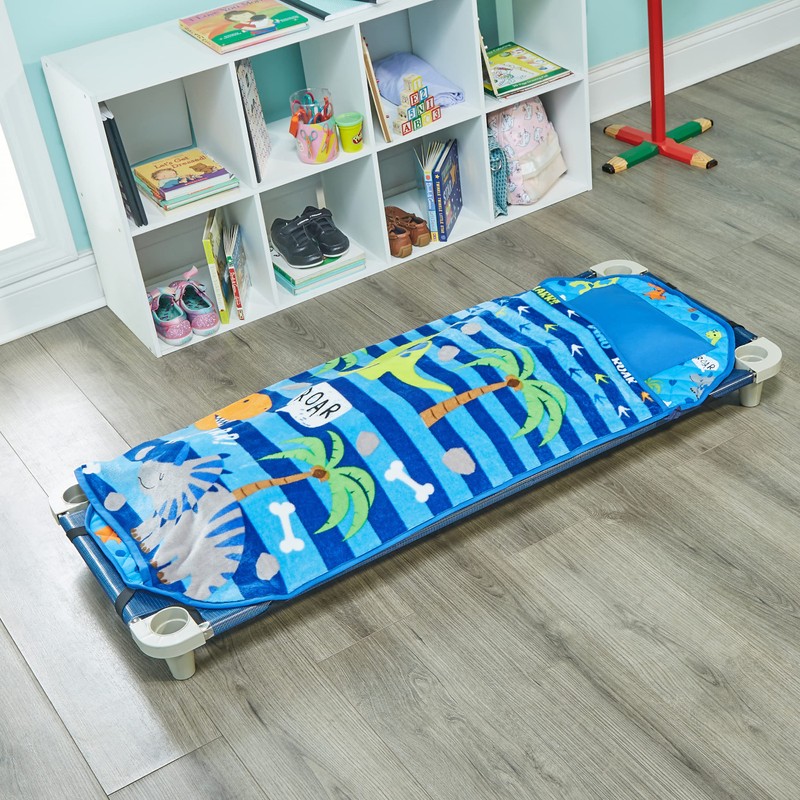 EVERYDAY KIDS Cute Preschooler and Toddler Cot Nap Mat for