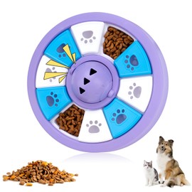 YuLohass Interactive Dogs Toys for Slow Feeder, Pets Puzzle Feeders for Food Dispenser, Cat Treat Puzzle Feeder for Medium Small Dogs Cats IQ Training Reducing Boredom Intelligence Improving (purpul)