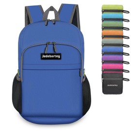 Jedebartey Rucksack, 22L Ultra Lightweight Backpack Foldable Hiking Daypack Small Travel Day Bag for Men Women Kids Outdoor Sports Camping Mountaineering Walking Cycling Climbing (Dark Blue)