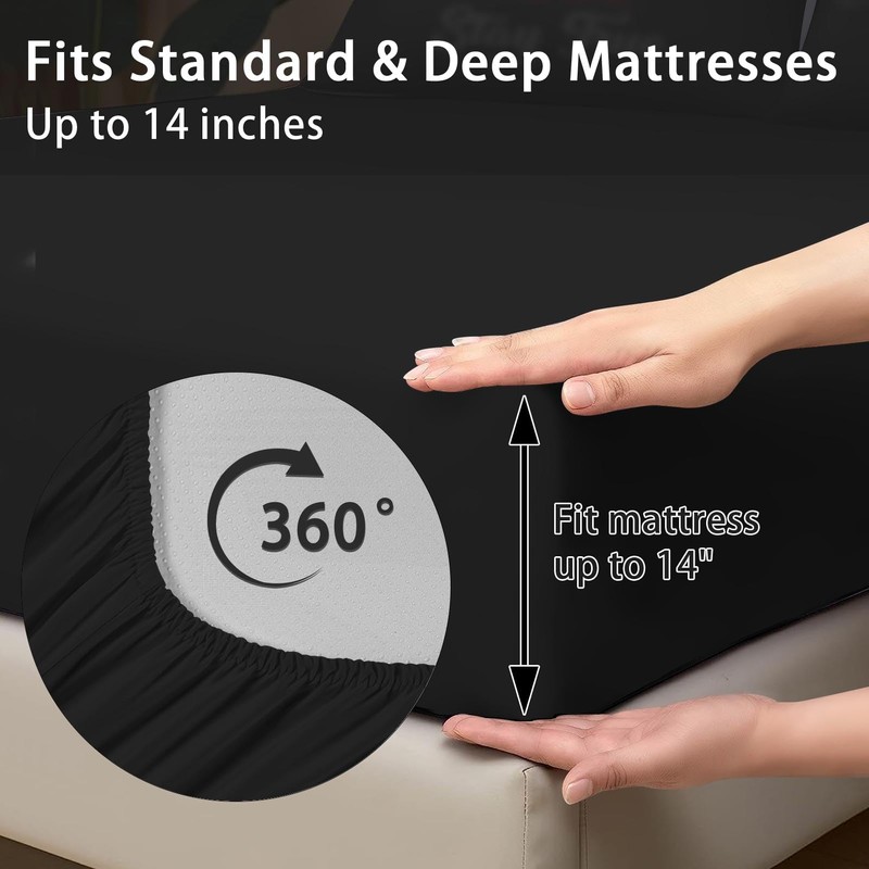 Pamnest Full Comforter Set with Sheets, 7 Pieces Vintage Music