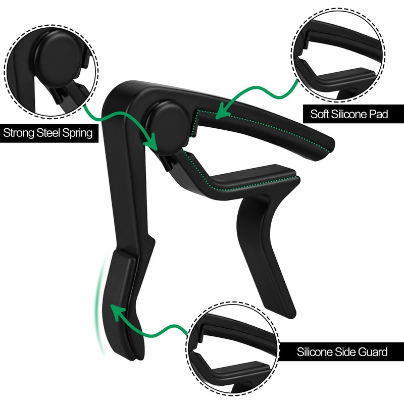 Guitar Capo Guitar Tuner Set, Guitar Accessories, Including Guitar Capo
