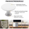 Misuyue Pack of 4 Furniture Knobs, White, 30 mm Round