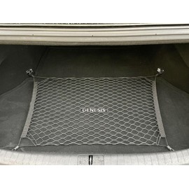 EACCESSORIES EA Trunk Organizer Cargo Net for Genesis G70 G80 G90 2017-2023 – Floor Style Cargo Net for Sedan - Premium Mesh Car Trunk Organizer Vehicle Carrier Storage – Compatible with G70 G80 G90