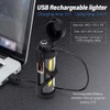KALIMO Plasma Arc Lighter with LED Flashlight, Dual Arc Windproof