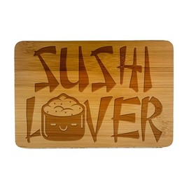 Sushi Kawaii Cute Designs Wooden Cutting Board, Kitchen Serving Board (Sushi Lover)