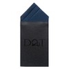 DQT Mens Plain Satin Pre-Folded One Peak Pocket Square Handkerchief
