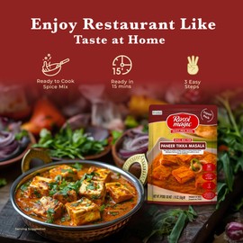 Rasoi Magic Spice Mix for Paneer Tikka Masala (Pack of 6) | Ready to cook | No Added Preservatives, No Artificial Colors | Restaurant like Flavors in 15 minutes| Ready-to-cook Mix | 50g Each Packet