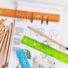 ZZTX 6 Pack Color Transparent Ruler Plastic Rulers 12 Inch,
