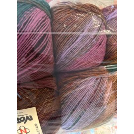 Noro 410 yard ball of NORO TABI Wool Blend dk color #5
