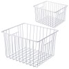 SANNO Freezer Baskests Organizer Bins, Freezer Wire Storage Basket Refrigerator
