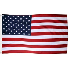 American Flag,USA Flag,90 * 150 cm(3 * 5FT),Polyester Thickness, Fade Resistant, Brass Grommets, Canvas Header, Indoor/Outdoor, Vibrant Colors,Not Fear of Rain and Snow