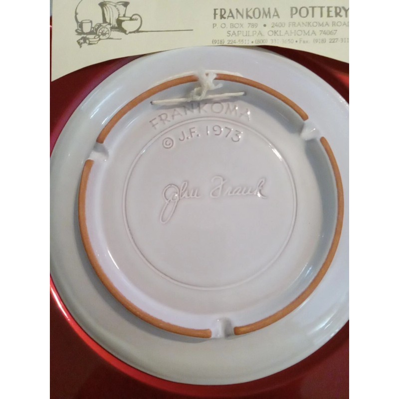 Frankoma Pottery VTG 1973 FRANKOMA CHRISTMAS PLATE "THE ANNUNCIATION" RETIRED