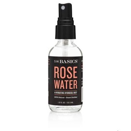 S.W. Basics A Refreshing Skin Toning Mist Organic Rose Water Face Spray, Rosewater, 1.8 Fl Oz
