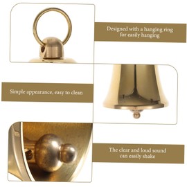 OHPHCALL Craft Bell Hanging Brass DIY Pendant Retro Wind Chime Decor for Home Decoration Jewelry Making and Holiday Celebrations for Christmas Easter and Birthdays