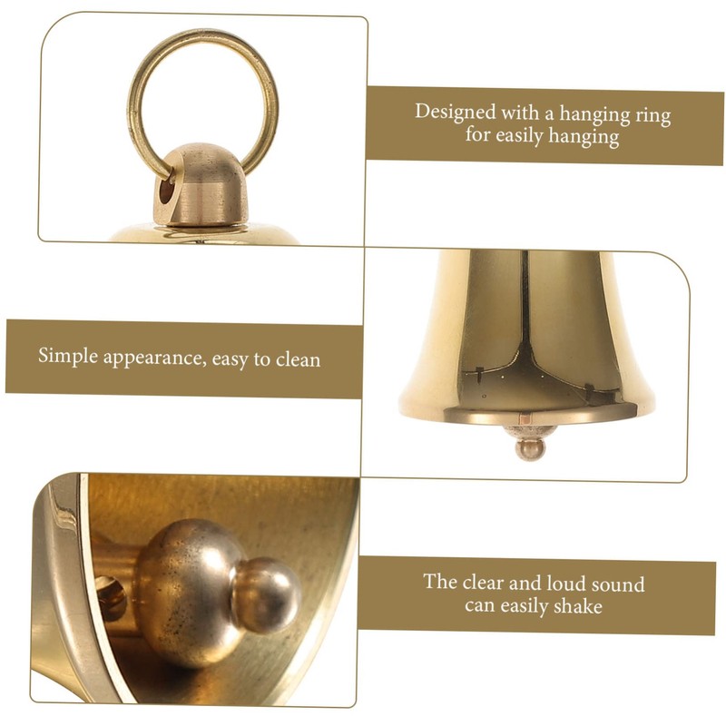 OHPHCALL Craft Bell Hanging Brass DIY Pendant Retro Wind Chime