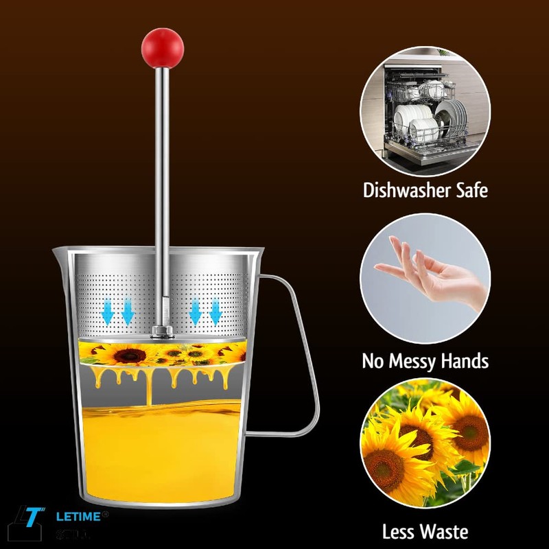 LETIME Multiuses Press - Tincture, Infused Oil, Infused Honey, Tea,