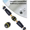 Danfetsoy - Acoplador RJ45 impermeable IP68, conector RJ45 de 10