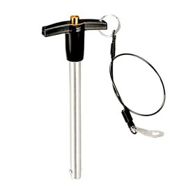 1Pc Stainless Steel T - Handle Lock Pins, 1/4"~1/2" Pin Dia. 2"~4" Usage Length Push-Button Quick Release Pin Safety Pin Handle Stop Pin with Lanyard Cable (Pin Dia(MM):12, Usage Length(MM):80)