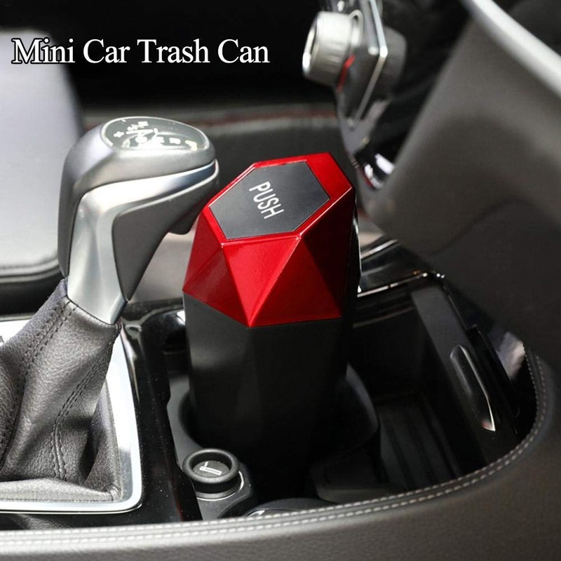 LILOVE Car Rubbish Bin Eco-friendly Plastic Car Trash Can With