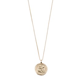 Pilgrim Jewellery Necklace with Zodiac Sign, Gold Plated, Aquarius