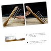 Minkissy Sandalwood Comb for Scalp Massage Wide Tooth Hair Styling