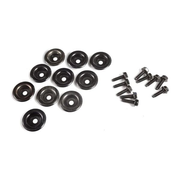 Southern Powersports 20-Piece Set UTV Skid Plate Washer and Bolt Kit, Polaris General, RZR and Polaris Ranger Accessories, 10 Metric Bolts and 10 Washers for Model 7556065, Rust-and-Crack-Proof