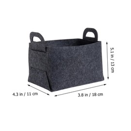 Alipis Pcs Felt Storage Box Multifunctional Home Organizer for Office Living Room