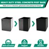 VoTwoofv Post Base Protectors,Heavy Duty Steel Adjustable (Range 3.3-6 in)