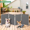RANTILA 4 Panel Indoor Foldable Dog Fence Freestanding Dog Gate