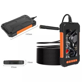 산업용 내시경 카메라 검사 자동차정비 케이블 일반형 [P40 오렌지 10m 유연 32GB 메모리] Industrial Endoscope Camera Inspection Automotive Maintenance Cable Standard Type [P40 Orange 10m Flexible 32GB Memory]