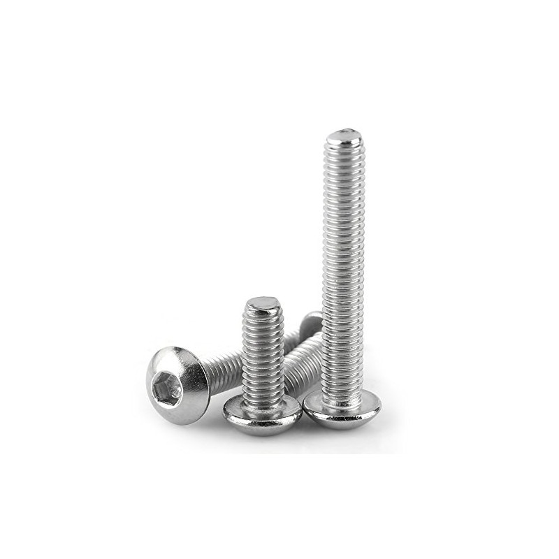 Stainless Steel Screws M3 Set 340 Pieces Button Head Hex