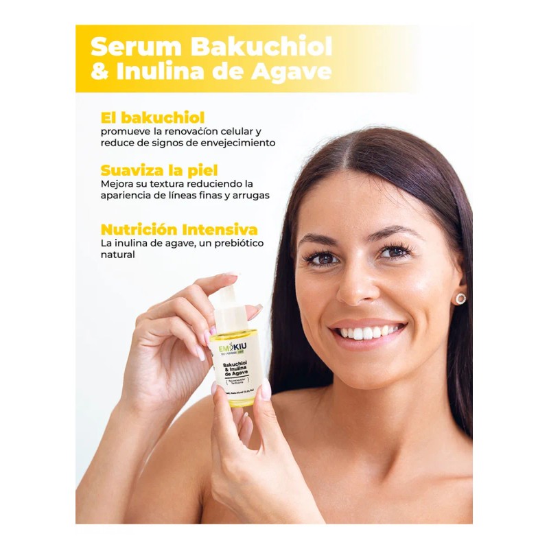 Suero Facial Emikiu Bakuchiol & Inulina De Agave 30ml