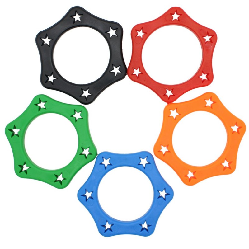 AKOAK 5 Pack Assorted Color Rubber Wireless Slip Holder Stand