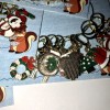 Handmade Mystery (set Of 5) Christmas Stitch Markers. Crochet Or