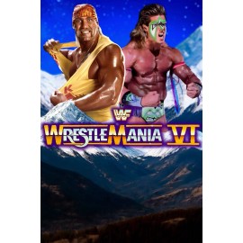WWE WRESTLEMANIA 6 GIANT 24”x36” POSTER PRINT -  HULK HOGAN ULTIMATE WARRIOR