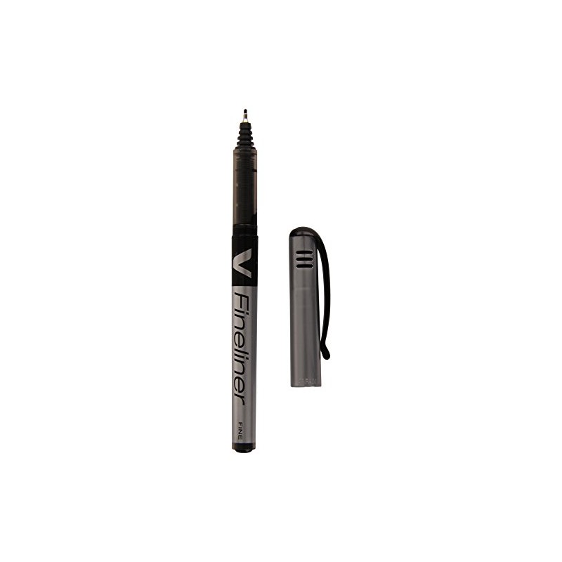 Pilot V Fineliner Liquid Ink 1.2 mm Tip - Black,