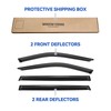 Window Visors Rain Guards for 2020-2026 Toyota Highlander, Out-Channel Window