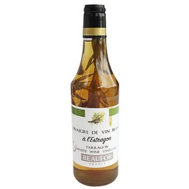 Beaufor White Wine Vinegar, Tarragon, 16.75 oz