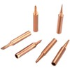Gasea 12pcs Soldering Tips Kit 900M Lead-Free Copper Solder Iron
