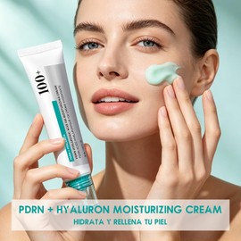 SINYI Crema Facial con Ácido Hialurónico y PDRN, Hidratante Facial,Crema Facial Antiedad Con Ácido Hialurónico, Hidrata Profundamente Y Es Adecuada Para Pieles Secas, Sensibles Y Maduras.